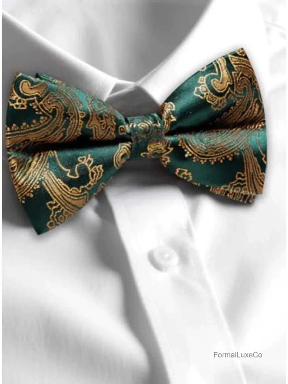 Pre-tied Bow Tie and Pocket Square Set with Cufflinks and Lapel Pin